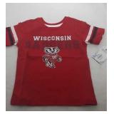 4 Wisconsin Badgers Kids 2T shirts - one dress