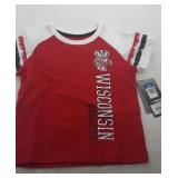 4 Wisconsin Badgers Kids 2T shirts - two long