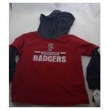 3 Wisconsin Badgers Kids 5T shirts - one long