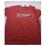 4 Wisconsin Badgers Youth L 16/18 shirts - two