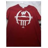 4 Wisconsin Badgers Youth L 16/18 shirts - two