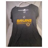 3 Boston Bruins Ladies Medium shirts - two V-neck