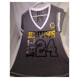 2 Boston Bruins Ladies Large V-neck t-shirts