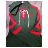 Minnesota Wild Ladies Small lacer hooded
