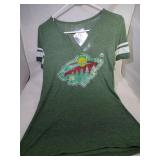 Minnesota Wild Ladies Small V-neck t-shirt