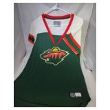 3 Minnesota Wild Ladies Large V-neck t-shirts