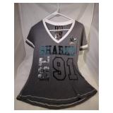 San Jose Sharks Ladies Small v-neck shirt