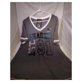 2 San Jose Sharks Ladies 2XL V-neck shirts