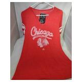 3 Chicago Blackhawks Ladies Medium shirts - two