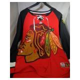 2 Chicago Blackhawks Ladies Large lacer shirts