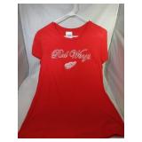 3 Detroit Red Wings Ladies Medium shirts - one