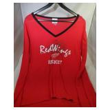 3 Detroit Red Wings Ladies Medium shirts - one