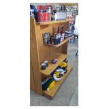 Solid Oak 4 tier shelf - Contents NOT included