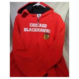 Chicago Blackhawks Youth XL zippered hooded