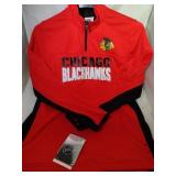 2 Chicago Blackhawks Youth XL shirts - one fleece
