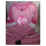 Chicago Blackhawks Youth XL pink jersey