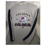 3 Colorado Avalanche Youth Small shirts - two long