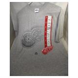 3 Detroit Red Wings Youth XL shirts - one zip up