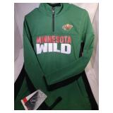 3 Minnesota Wild Youth Large shirts - one zip up