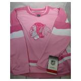 Chicago Blackhawks Youth XL pink jersey