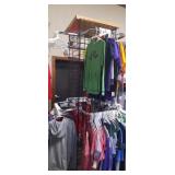 black wire clothing display rack - contents NOT