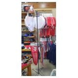 Pole wire rack and A-frame key chain rack -