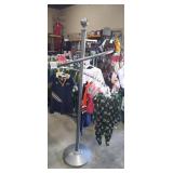 2-spiral metal clothing rack - 30 inch wide and 76