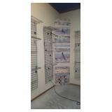 3 black rack clothes wall mounts - buyer must