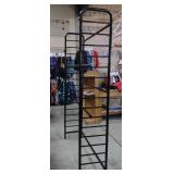 black free standing adjustable clothing rack - up