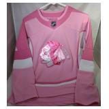 Chicago Blackhawks Girls Small 7/8 pink jersey