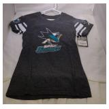 3 San Jose Sharks Youth medium shirts - two