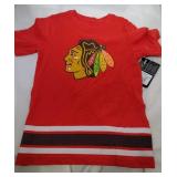 4 Chicago Blackhawks Youth Medium 5/6 shirts - one