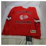 4 Chicago Blackhawks Youth Small shirts - two