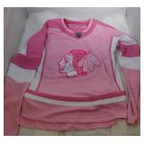 Chicago Blackhawks Youth Small pink jersey