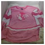 Chicago Blackhawks Youth Medium pink jersey