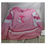 Chicago Blackhawks Youth Medium pink jersey