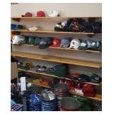 6 solid oak wood shelves - buyer must remove from