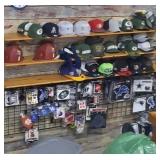 3 solid oak wood shelves, one black wire rack and