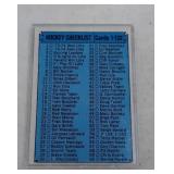 two 1974-75 Topps Hockey checklist #541 & #162