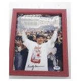 autographed Scotty Bowman framed 9x11 photo with