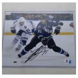 autographed Steven Stamkos 8.5 inch by 10.5 inch