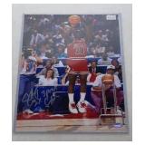 autographed 8x10 Craig Hodges photo with Schwartz