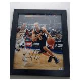autographed Tony Parker framed photo with GAI COA