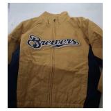 Milwaukee Brewers Youth Small 8 zippered jacket