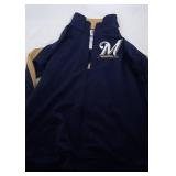Milwaukee Brewers Youth Medium 10/12 zippered