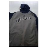 Milwaukee Brewers Youth Large 14/16 hooded