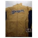 Milwaukee Brewers Youth XL 18 zippered jacket