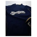 Milwaukee Brewers Youth XL 18 zip up windbreaker