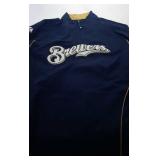 Milwaukee Brewers Youth XL 18 zip up windbreaker