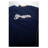 Milwaukee Brewers Youth XL 18 zip up windbreaker